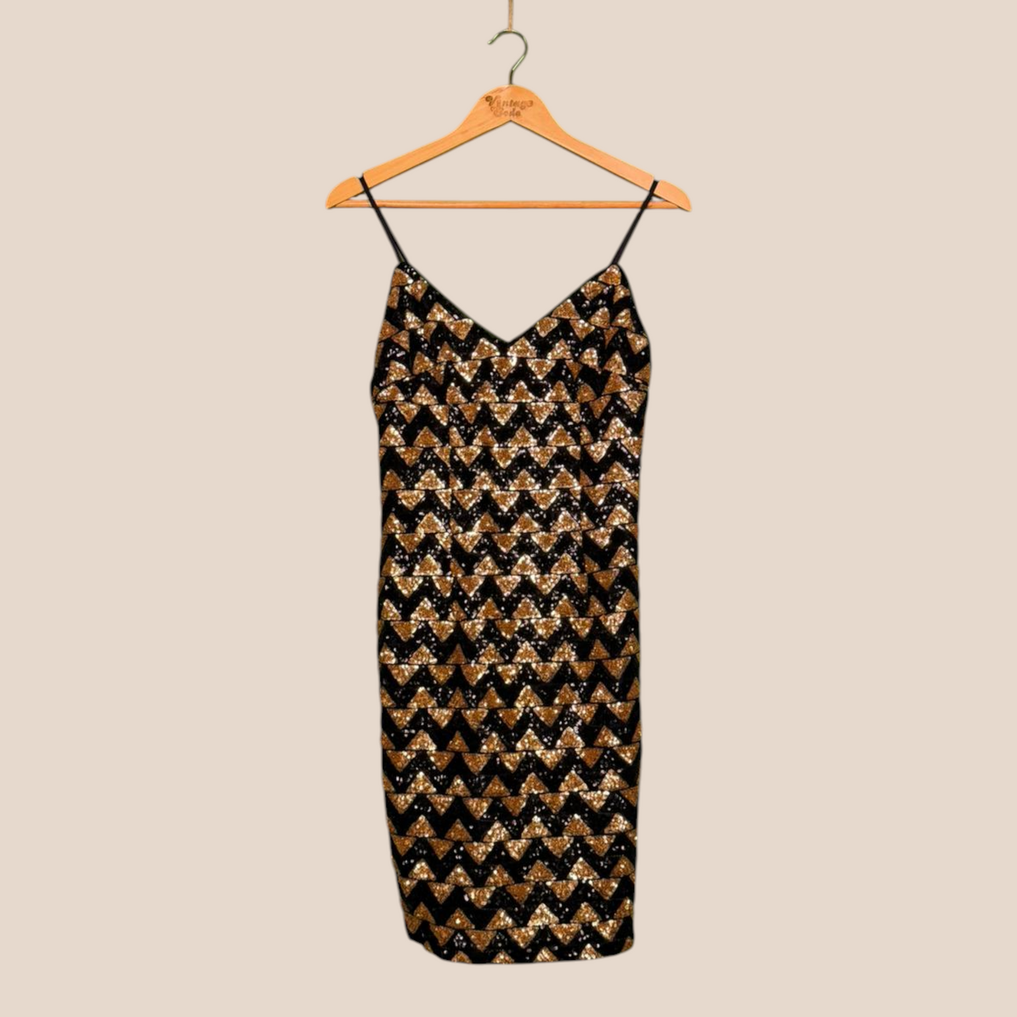 Black Gold Dress